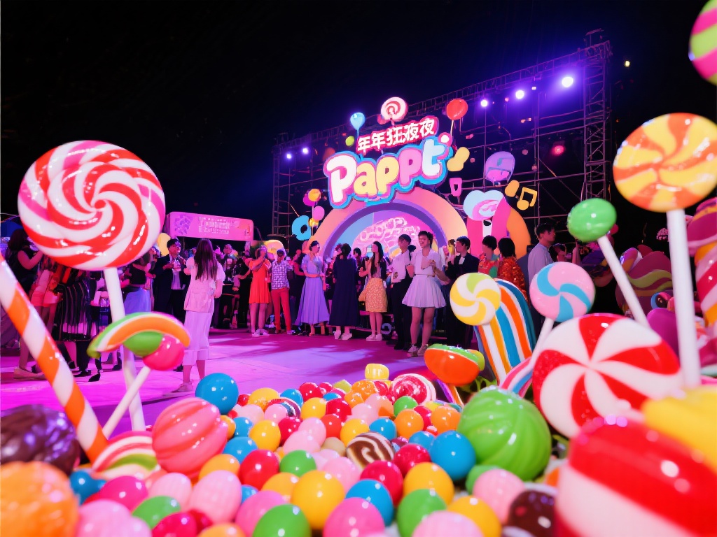 每年，糖果派对总会以色彩斑斓的糖果和各种精彩活动激