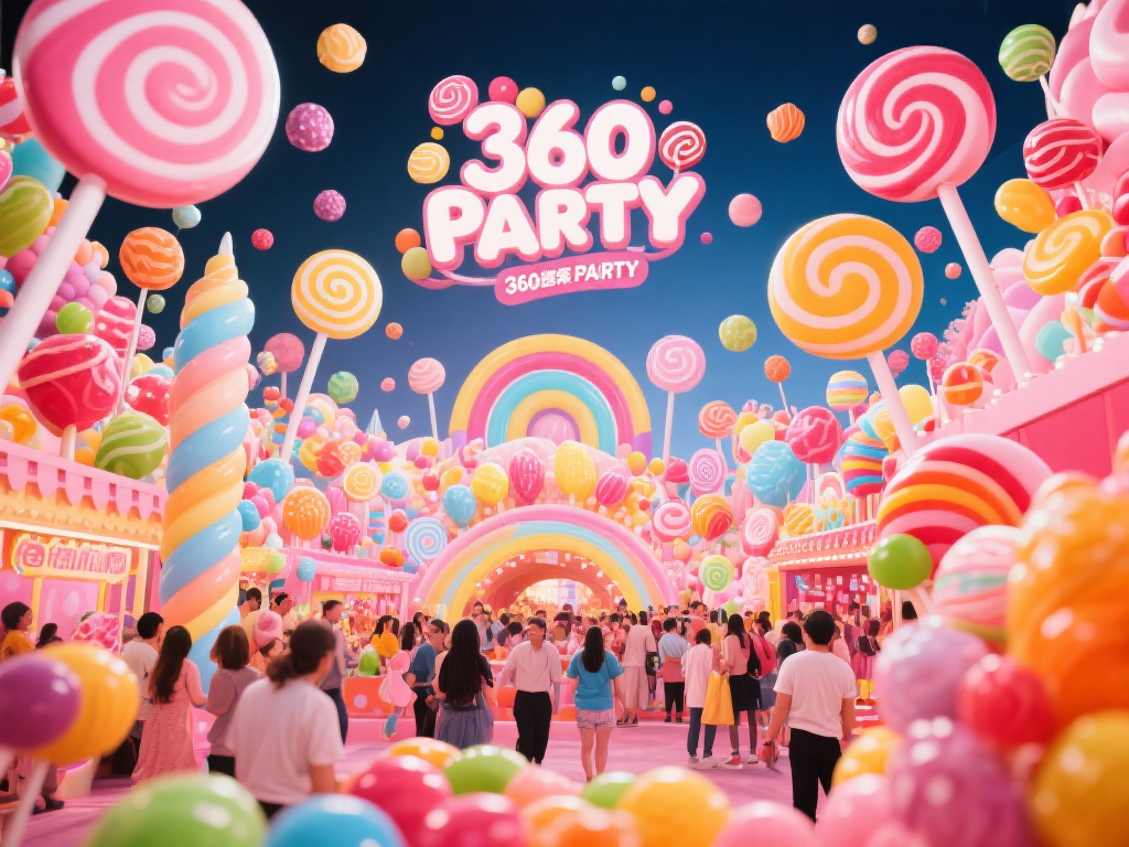 糖果的甜美总能让人联想到快乐与童趣，而360糖果派