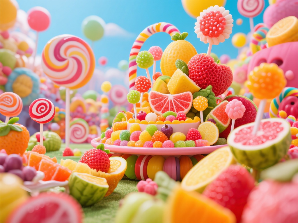 欢迎来到一个色彩缤纷、充满惊喜与乐趣的糖果狂欢世界