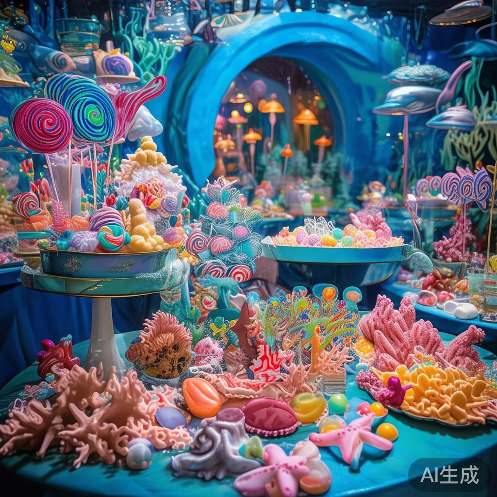 深入奇幻海洋糖果派对的缤纷盛宴:梦幻与甜蜜的奇妙冒险 “奇幻海洋糖果派对”以海洋元素和丰富多彩的糖果为核